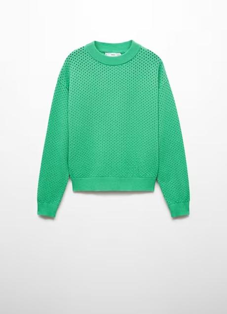 Jersey verde de Mango (29,99 euros)