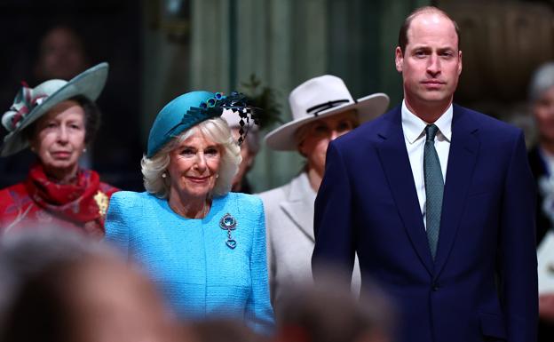 Camilla y Guillermo, en los actos del Día de la Commonwealth. 