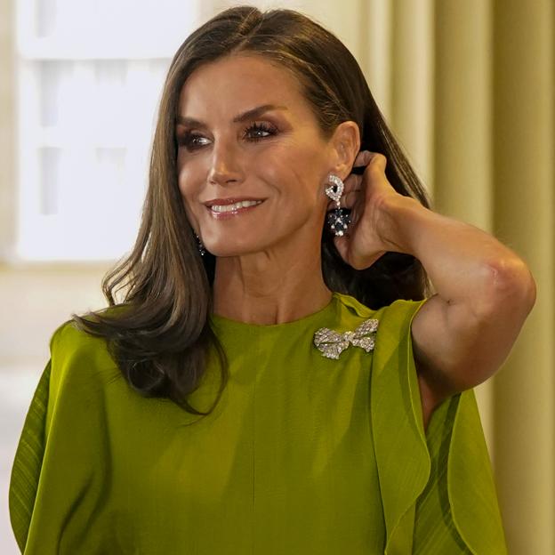 La reina Letizia en la recepción en Londres con motivo de la coronación de Carlos III.