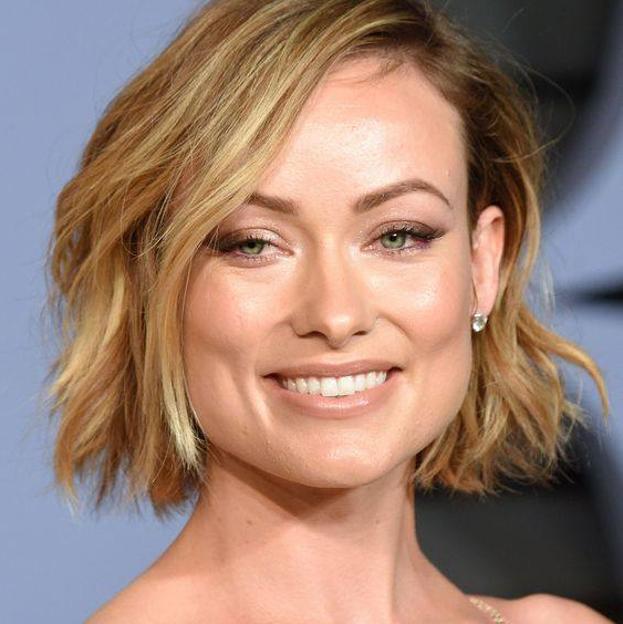 Olivia Wilde con choppy bob ondulado