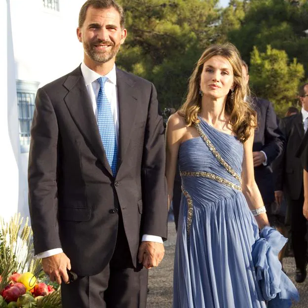 Felipe y Letizia, en la boda de Nicholas de Grecia y Tatiana Blatnik.
