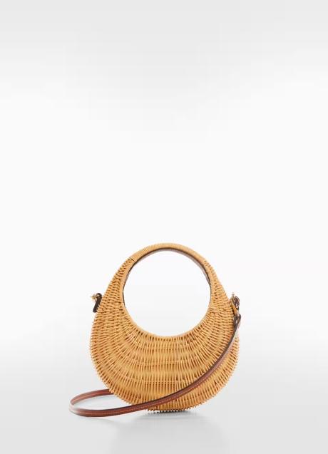 Bolso de ratán de Mango (49,99 euros)