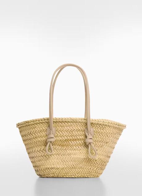 Bolso de rafia de Mango (59,99 euros)