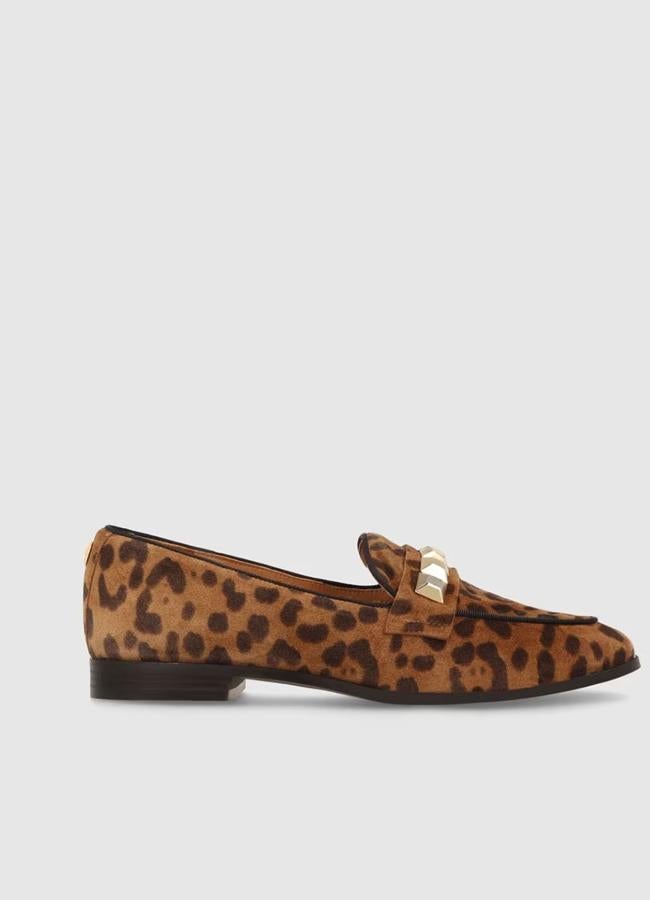 Mocasines estampados leopardo de Lodi, 103,95 euros.