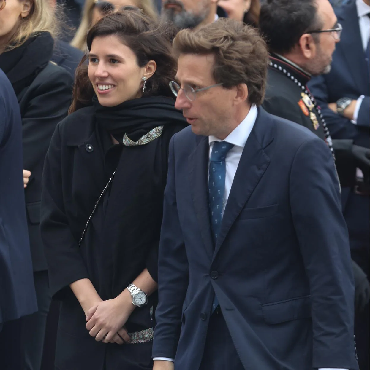 José Luis Martínez-Almeida y Teresa Urquijo, en la Semana Santa de Málaga. 