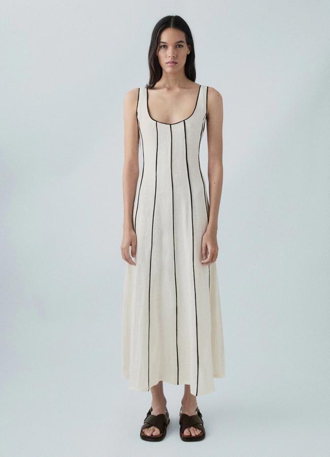 Vestido rayas massimo dutti sale