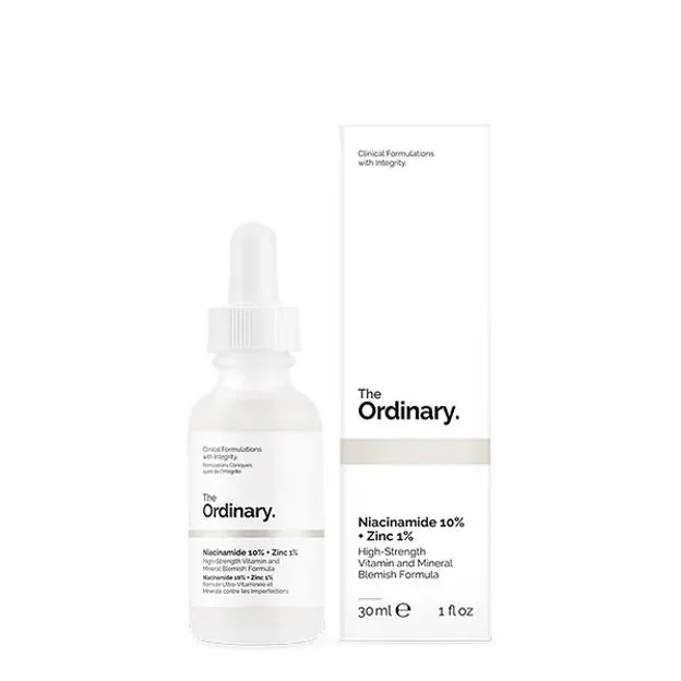 The Ordinary Niacinamide 10% + Zinc 1%.