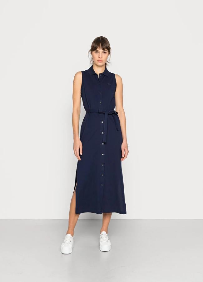 Vestido camisero sin mangas de Lacoste, 118,95 euros.