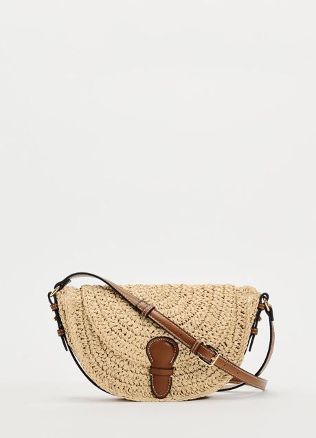 Bolso de rafia de Mango (22,99 euros)