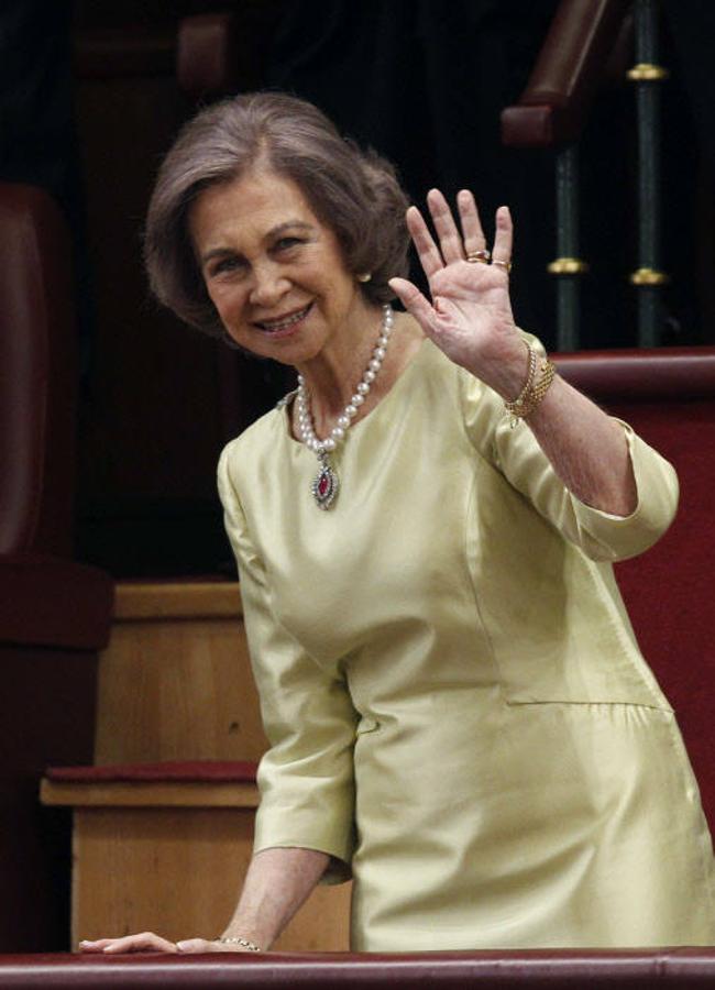 La reina Sofía en la proclamación de Felipe VI. Foto: Gtres