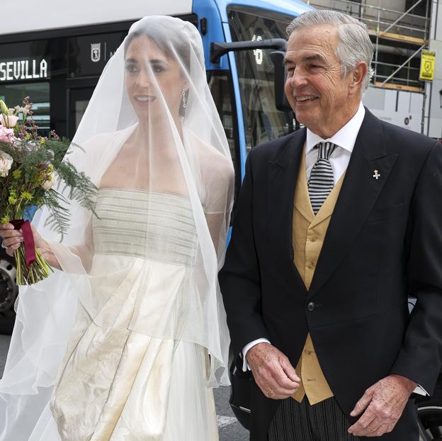 Carmen Gómez-Acebo y su padre, Juan Gómez-Acebo Sáenz de Heredia