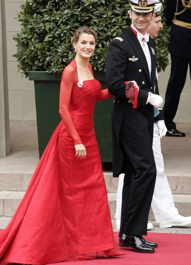 La reina Letizia en la boda de Mary y Federico de Dinamarca (GTRES)