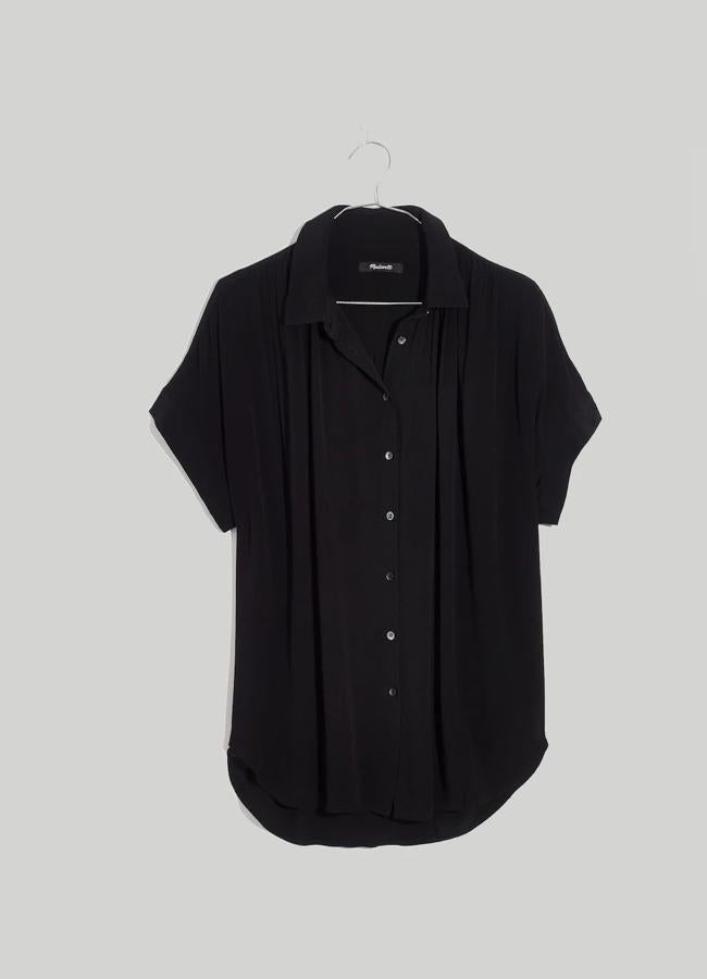 Madewell camisa de manga corta de lino, 53 euros.