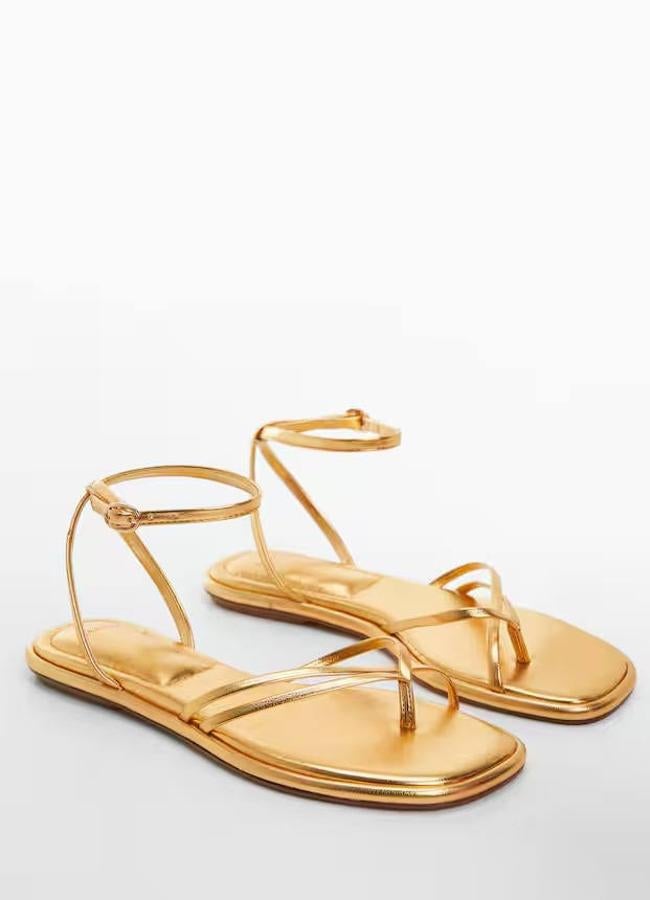 Sandalias Doradas Mango Sandalias NiÃ±a Mango Kids Sandalias Gold