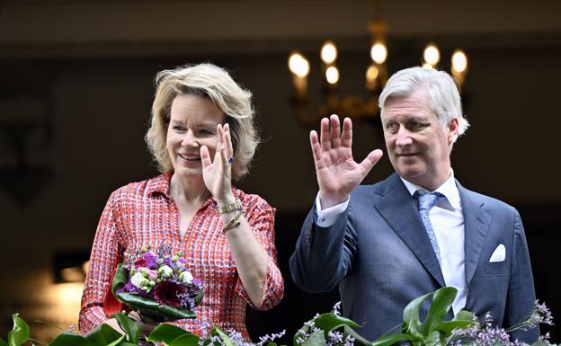 Los reyes Matilde y Felipe de Bélgica. 