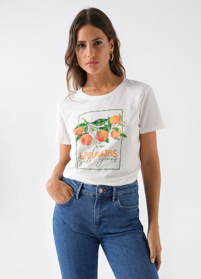 Camiseta con naranjas de Salsa Jeans.