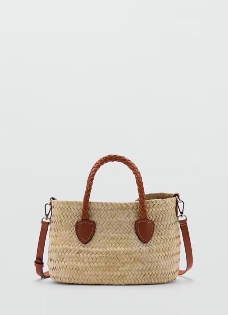 Bolso de rafia de Mango (69,99 euros)