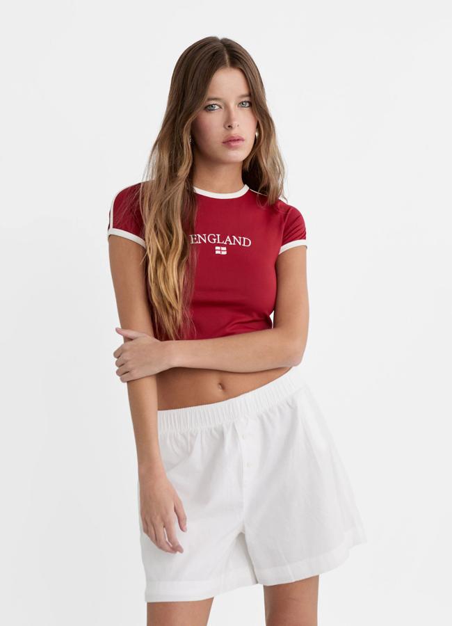 Camiseta England de Stradivarius.