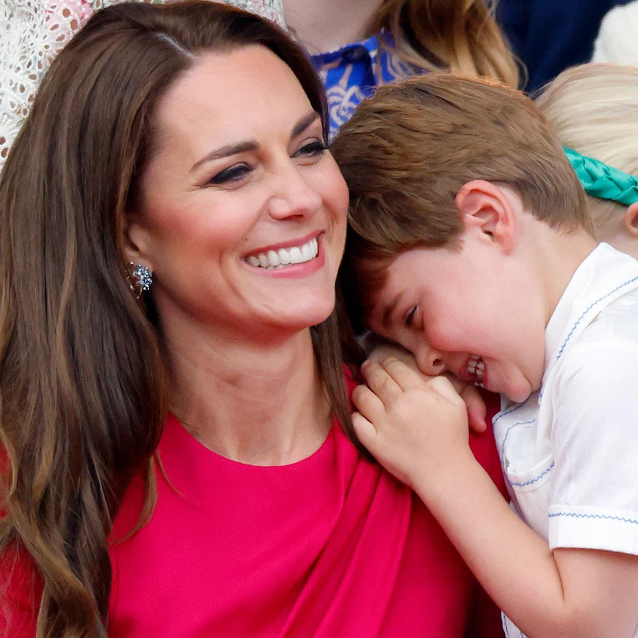 Kate Middleton en una foto con su hijo./getty images