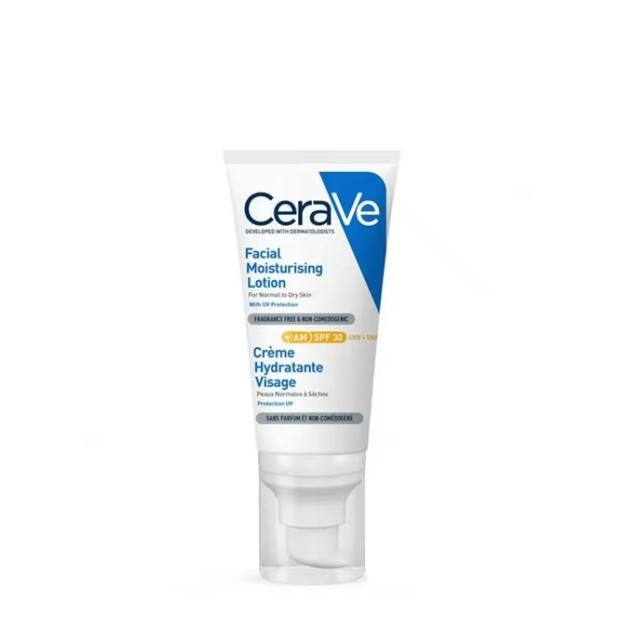 CeraVe AM Facial Moisturizing Lotion with Sunscreen SPF 30.