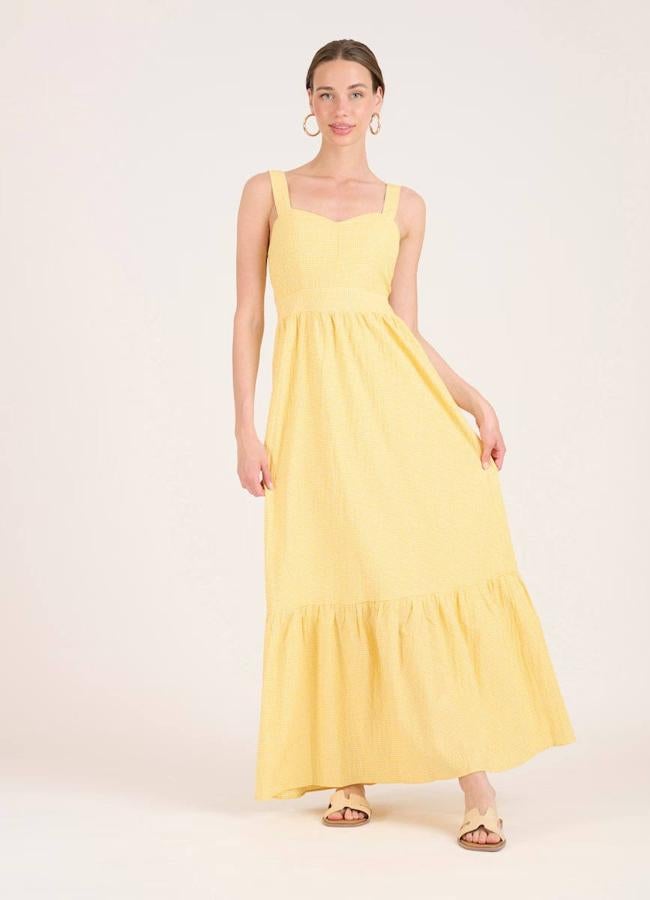 Vestido amarillo de vichy