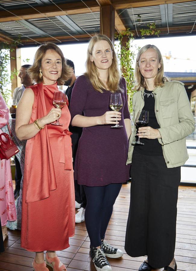 Carola García de Vinuesa, Frances Hagen y Rachel Armstrong. Foto: Álex Rivera.