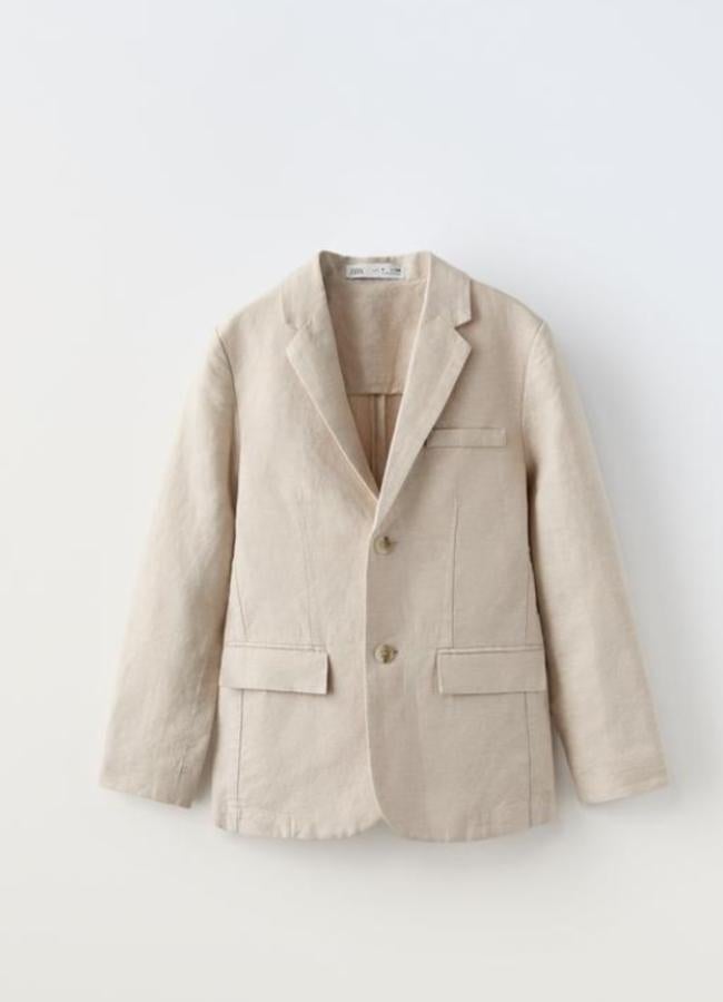 Chaqueta de lino (ZARA)