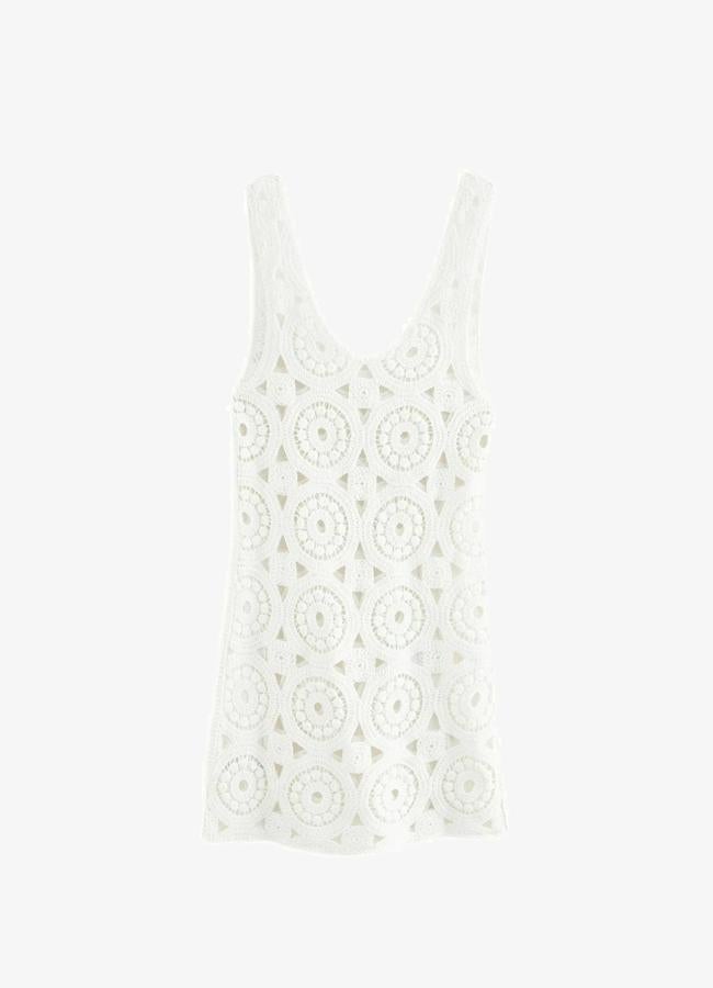 Vestido blanco de tirantes de Next (a la venta en Zalando), 70 euros.