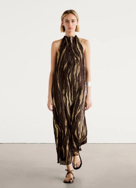 Vestido estampado de Massimo Dutti (129 euros)