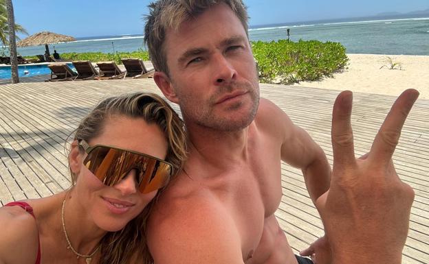 Elsa Pataky junto a su marido, Chris Hemsworth. 