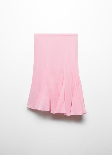 Falda rosa de Mango (25,99 euros)