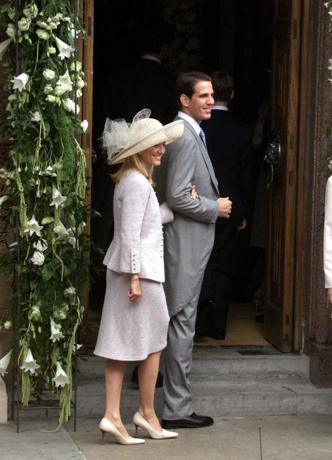 Marie-Chantal Miller en la boda de Alexia de Grecia y Carlos Morales (GTRES)