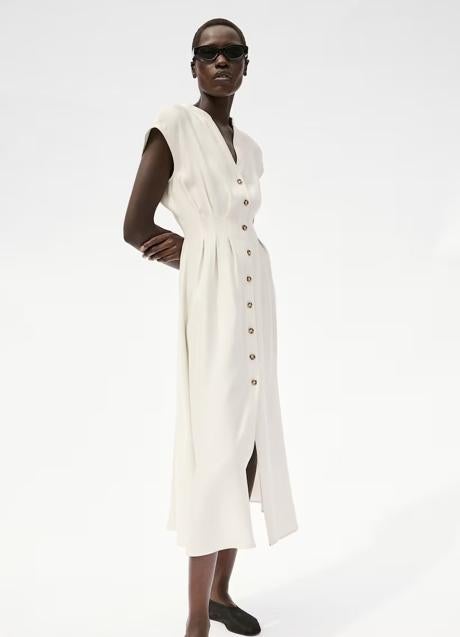 Vestido blanco de H&M (39,99 euros euros)