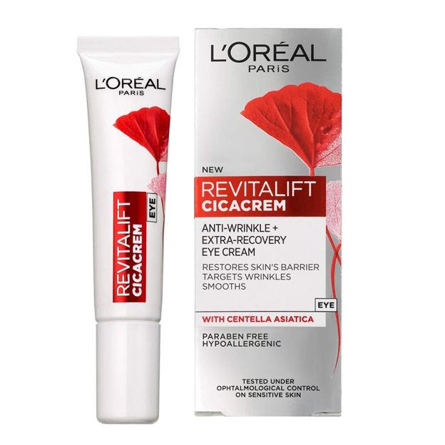 L'Oreal Paris Revitalift Cica Cream Eye Treatment.