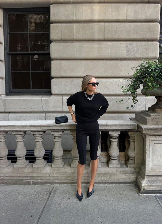 La influencr Claire Rose con bermudas capri. Foto: @clairerose