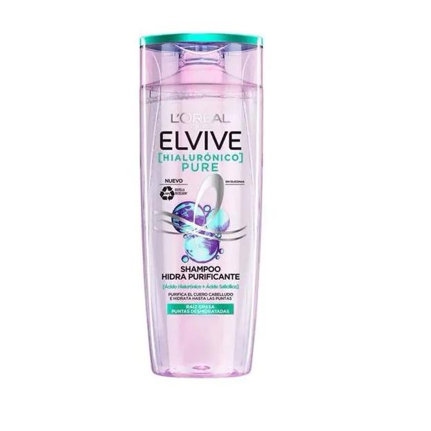 Champú purificante Hialurónico Pure de Elvive L'Oréal París.