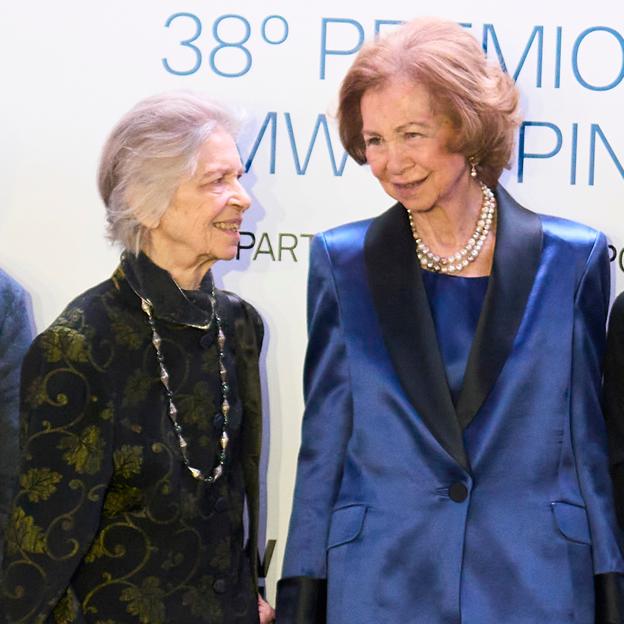 Irene de Grecia y la reina Sofía, en una foto reciente. 