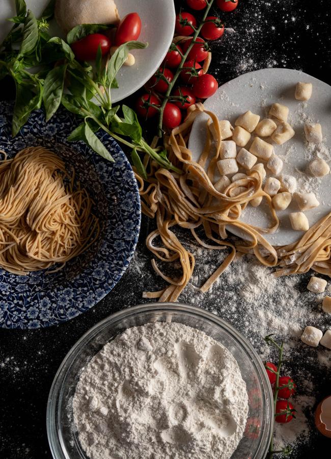 La pasta fresca de Alduccio, que se elabora diariamente y con los que se elaboran más de una decena de platos. / DR