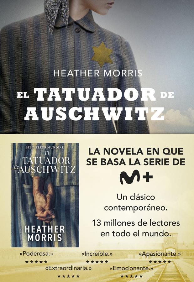 Portada de El tatuador de Auschwitz, el libro en el que se basa la miniserie que podemos ver en Movistar Plus+. / Espasa