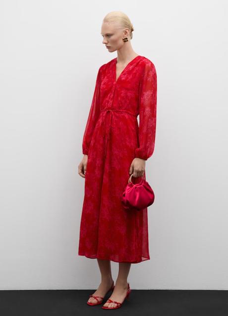 Vestido rojo de Mango (39,99 euros)