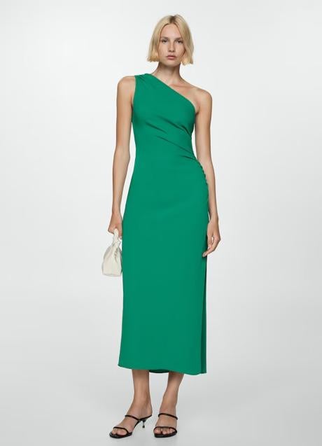 Vestido verde de Mango (49,99 euros)