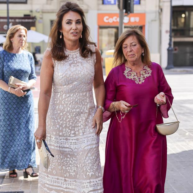 Marián Camino, durante la boda de Natalia Santos Yanes. 