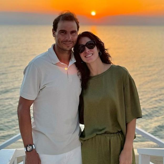 Rafa Nadal y Xisca Perelló, en una imagen de sus redes sociales. 