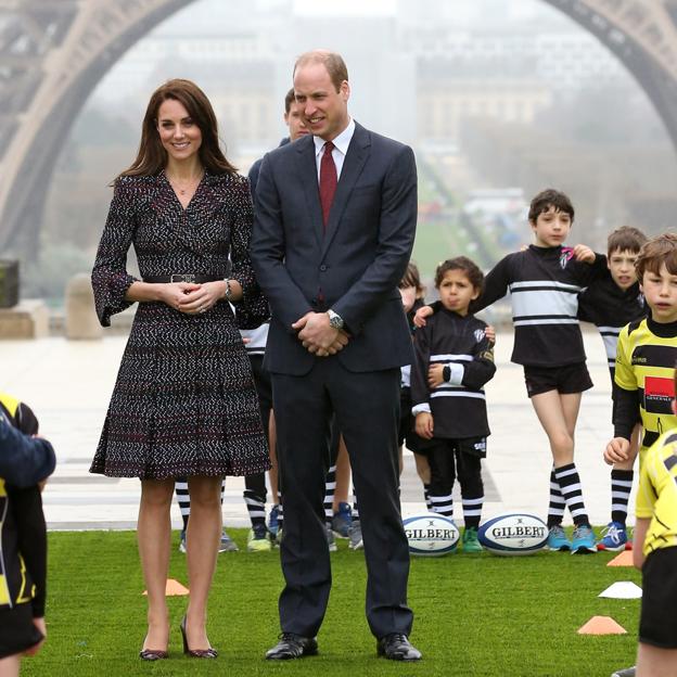 Los príncipes de Gales visitando París en 2017. 