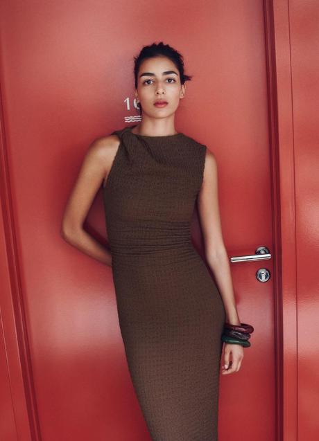 Vestido marrón de Zara (25,99 euros)