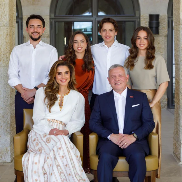 La familia real de Jordania. 