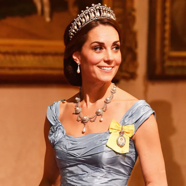 Kate Middleton durante el banquete de Estado ofrecido en Buckingham Palace a los reyes de los Países Bajos, en octubre de 2018. 