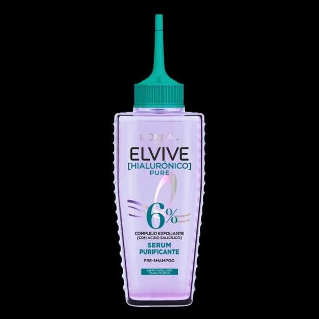 Sérum Purificante Pre Champú de Elvive Hialurónico Pure 