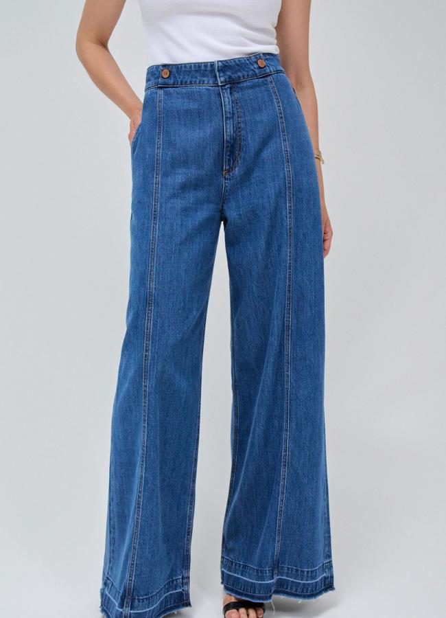 Pantalón con dos botones de Salsa Jeans, 89,95 euros.