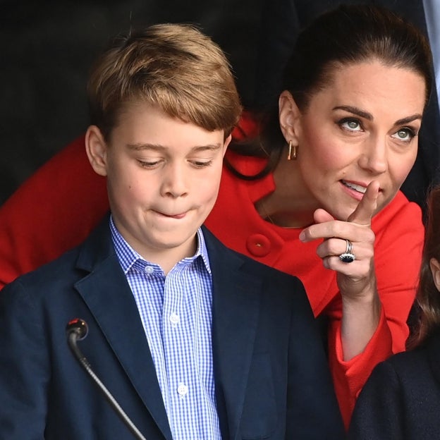 Kate junto a su hijo George. 